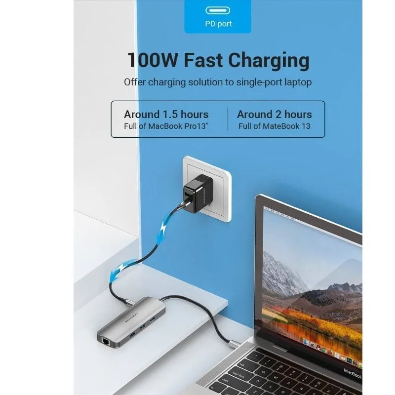 Docking USB Tipo-C Vention TOLHB, foto 3