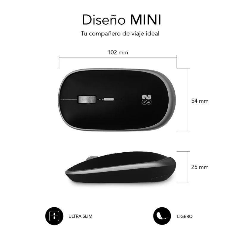 Ratón Mini Inalámbrico Subblim Wireless Mini, foto 3