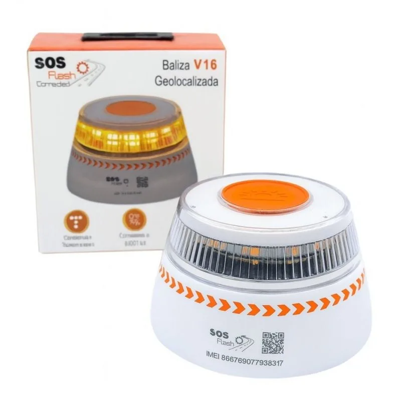 Luz baliza de emergencia para coche SOS Flash V16 Connected IoT BAL/2, foto 2