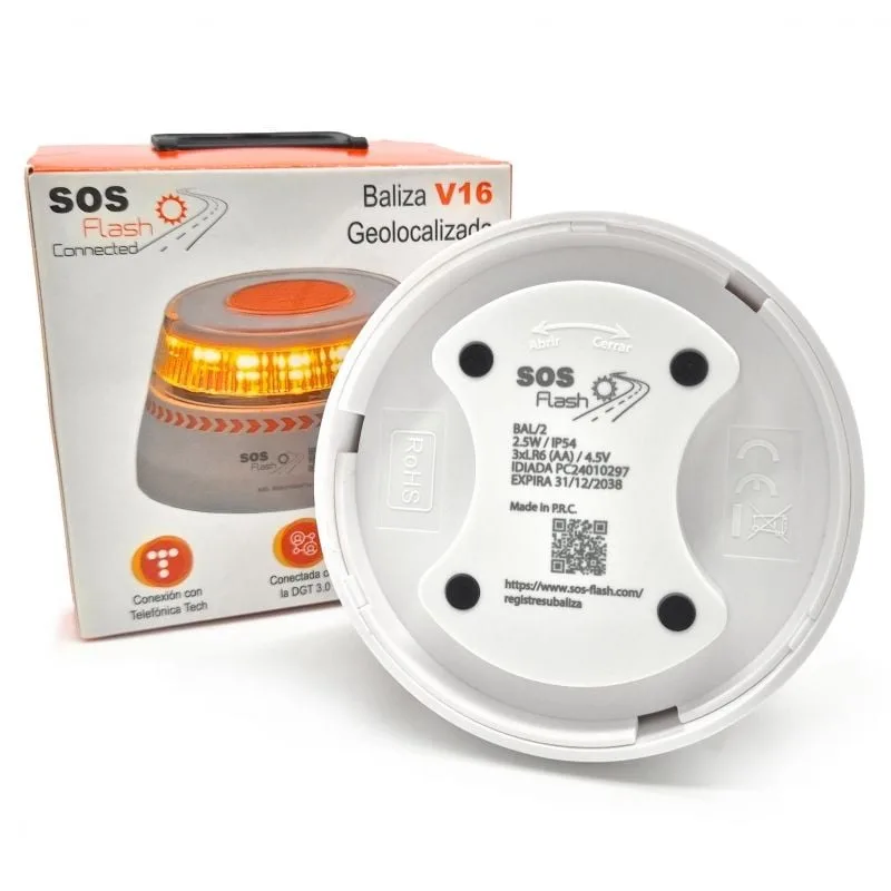 Luz baliza de emergencia para coche SOS Flash V16 Connected IoT BAL/2, foto 4