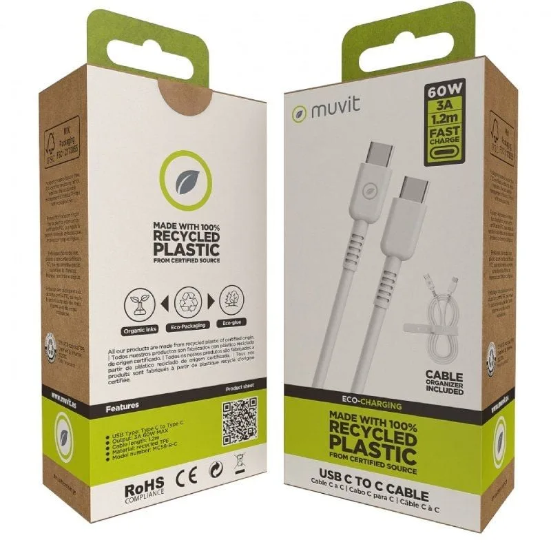 Cable USB 2.0 Tipo-C Muvit For Change MCUSC0008, foto 4