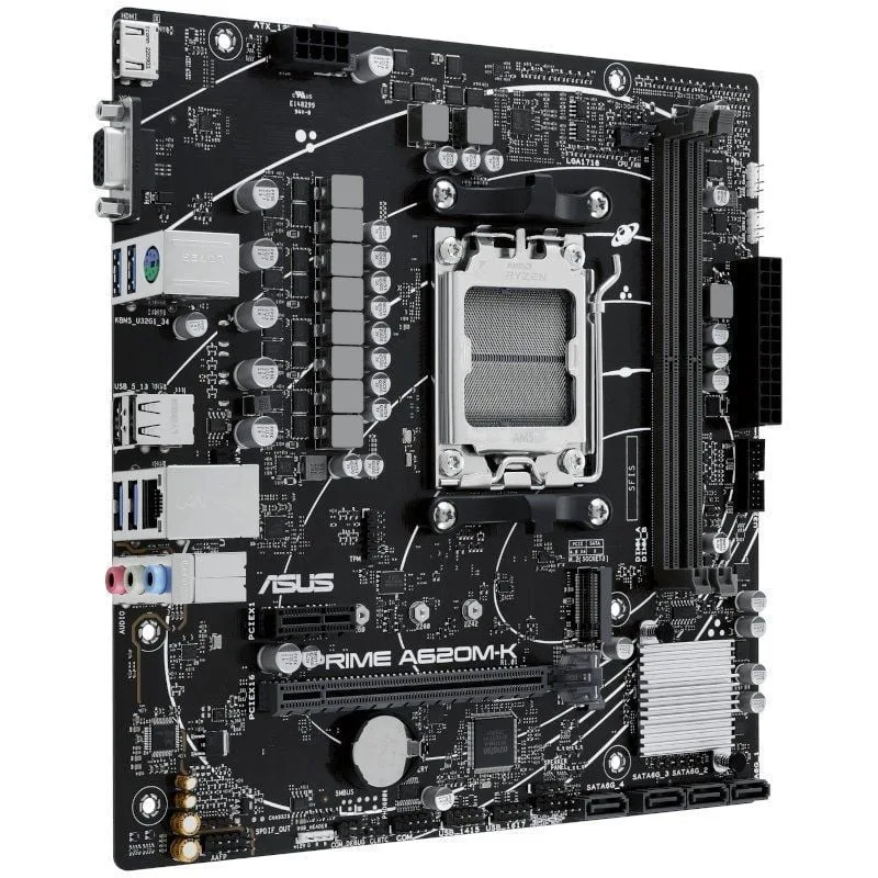 Placa Base Asus Prime A620M-K Socket AM5, foto 3