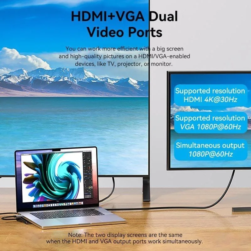 Docking USB Tipo-C Vention THTHC, foto 4