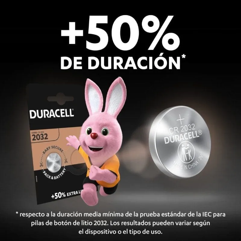 Pack de 5 Pilas de Botón Duracell DL2032B5, foto 2