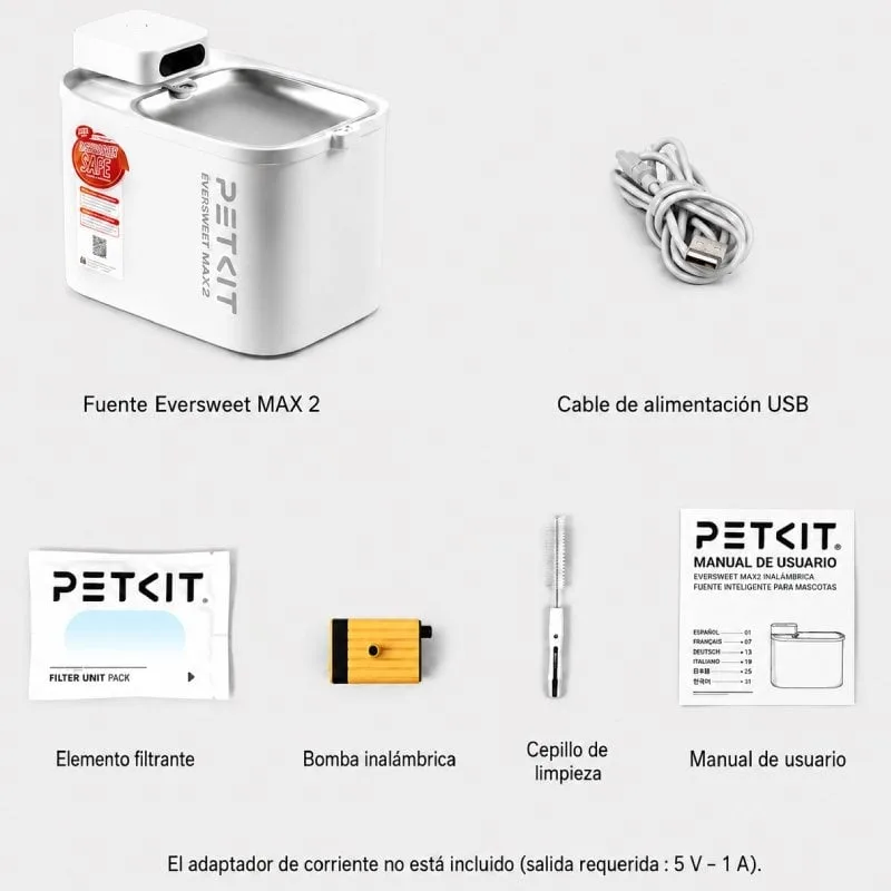Fuente Inteligente para Mascotas PetKit EverSweet Max 2 UVC, foto 5