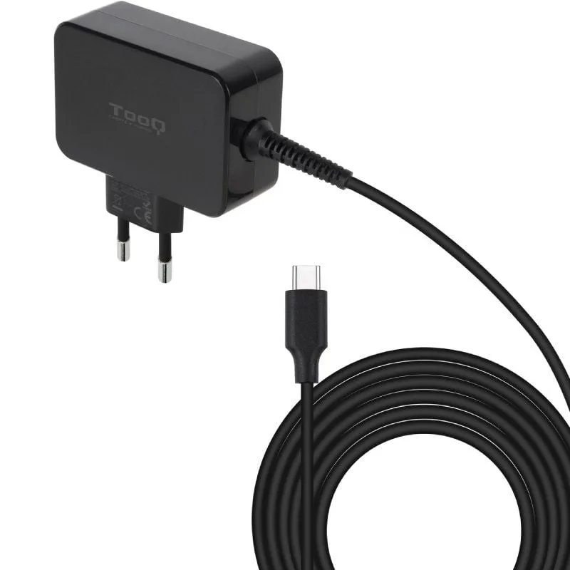 Cargador de Portátil GaN TooQ TQLC-USBCGAN45PD USB Tipo-C, foto 2