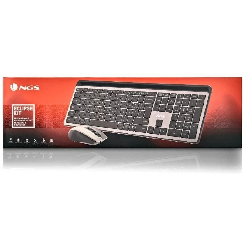 Teclado y Ratón Inalámbricos NGS Eclipse KIT, foto 5