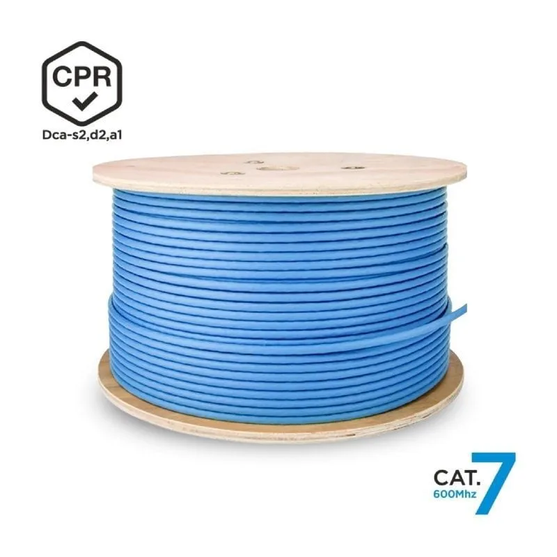 Bobina de Cable RJ45 SFTP AWG23 LSZH CPR Dca Aisens A146-0666 Cat.7