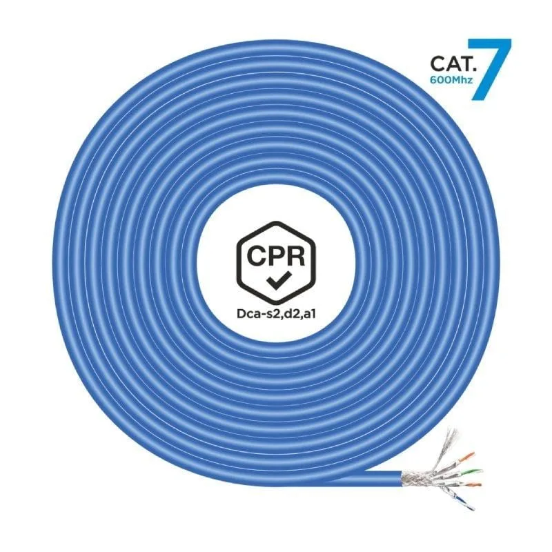 Bobina de Cable RJ45 SFTP AWG23 LSZH CPR Dca Aisens A146-0666 Cat.7, foto 2