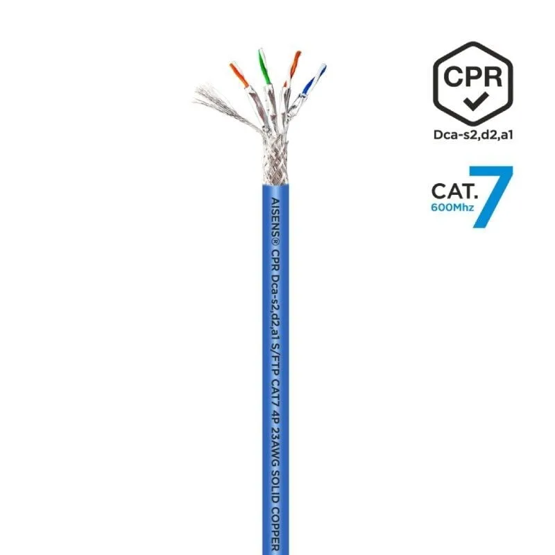 Bobina de Cable RJ45 SFTP AWG23 LSZH CPR Dca Aisens A146-0666 Cat.7, foto 3