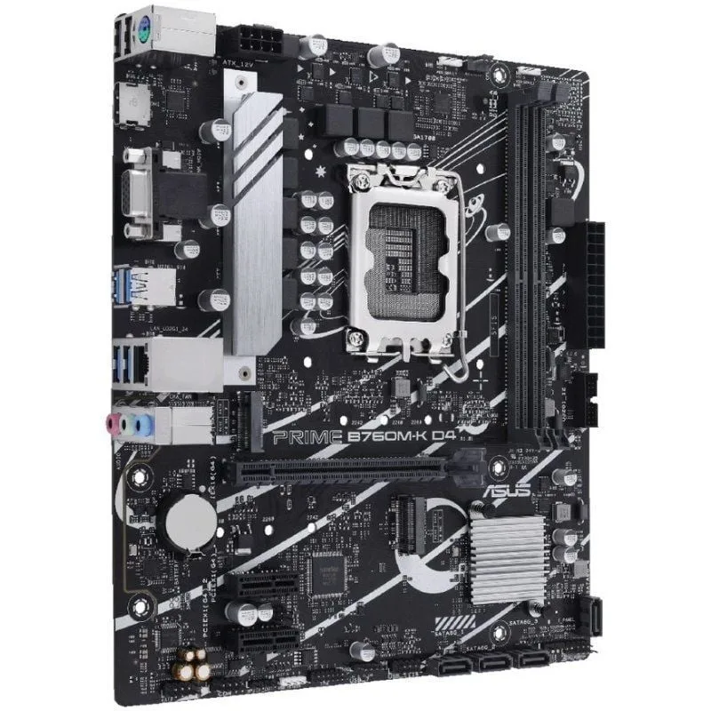 Placa Base Asus Prime B760M-K D4 Socket 1700, foto 3