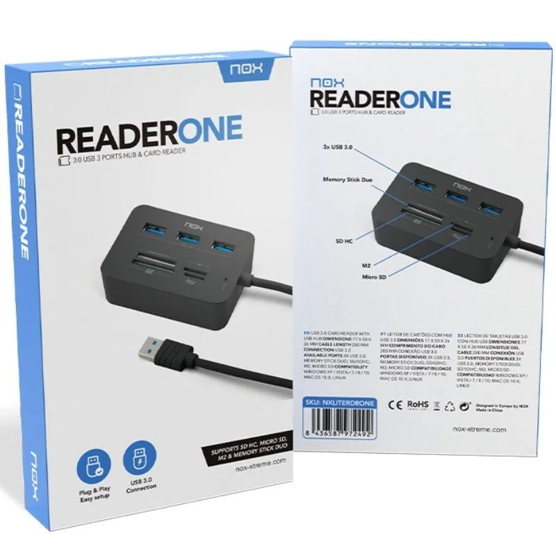 Hub USB 3.0 Nox Reader One, foto 3