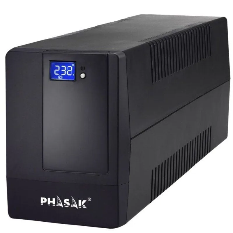 SAI Línea Interactiva Phasak 650 VA LCD Interactive