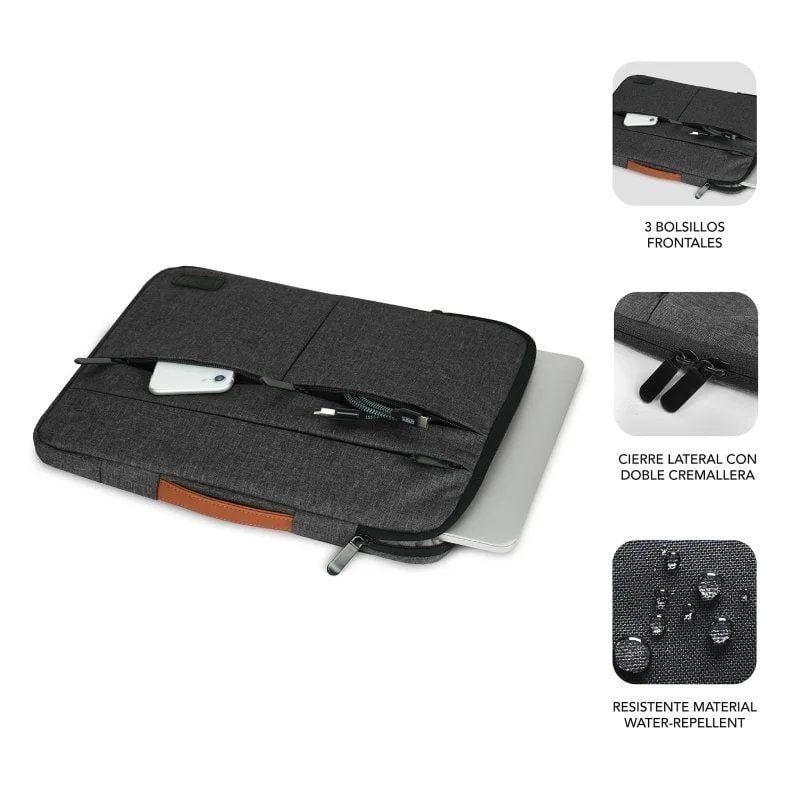 Funda Subblim Air Padding 360 Sleeve para Portátiles hasta 14", foto 2