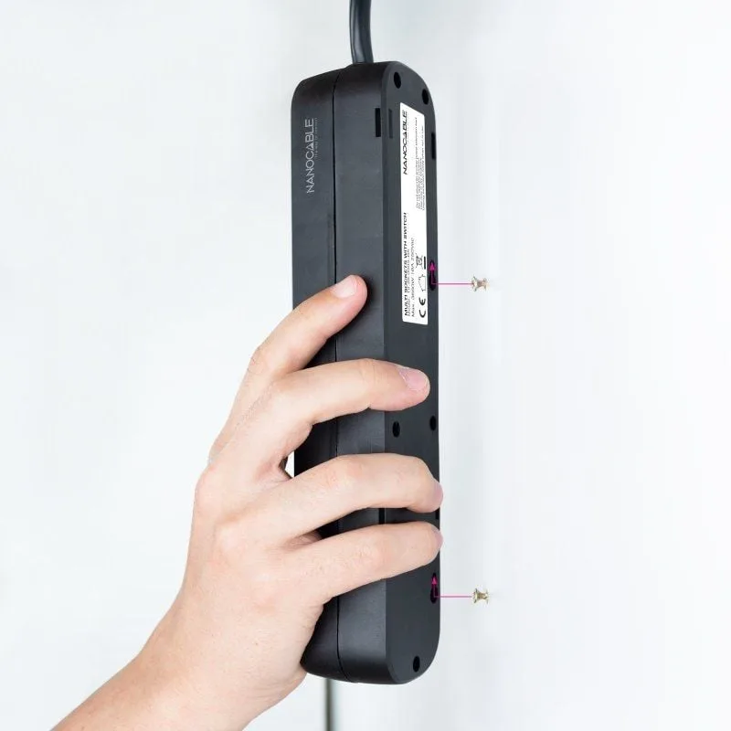 Regleta con Interruptor Nanocable 10.38.0003-BK, foto 5