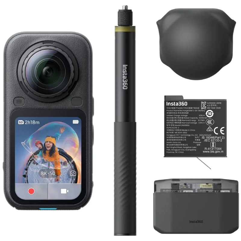 Cámara Digital Deportiva Insta360 X6 Pack Essential