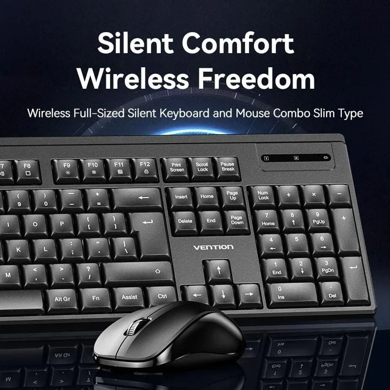 Teclado y Ratón Inalámbricos Vention Combo KTZB0-ES, foto 2