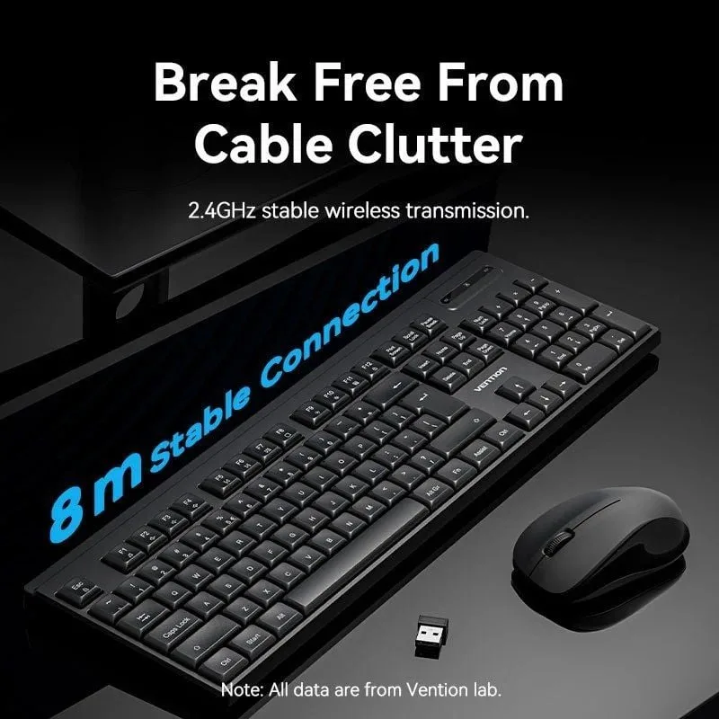Teclado y Ratón Inalámbricos Vention Combo KTZB0-ES, foto 3