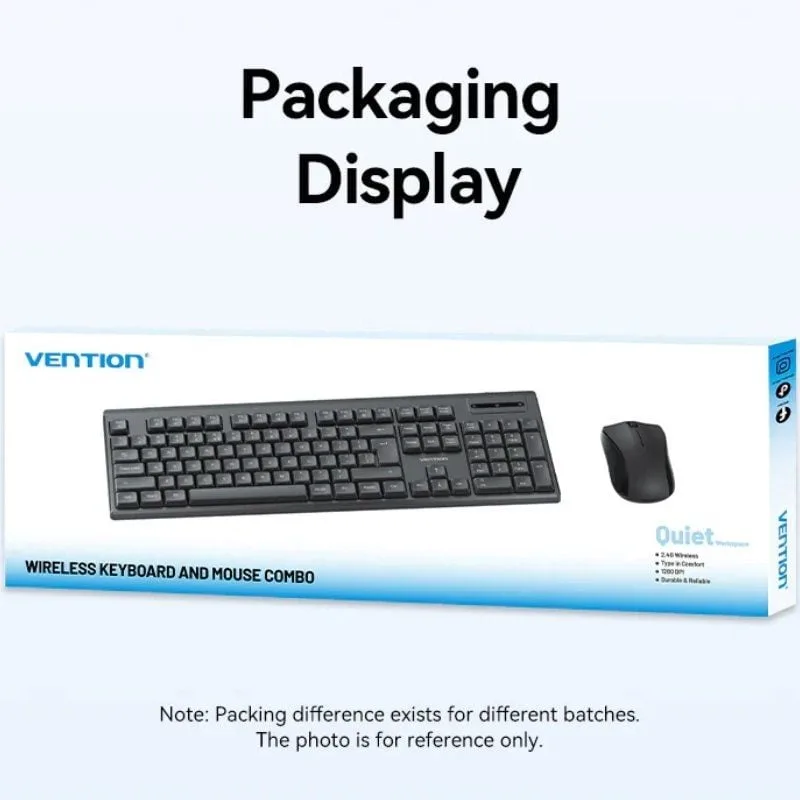 Teclado y Ratón Inalámbricos Vention Combo KTZB0-ES, foto 4