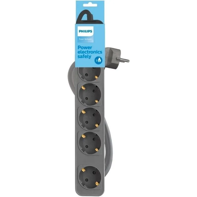 Regleta con Interruptor Philips CHP2154G/12 5 Tomas de corriente, foto 2