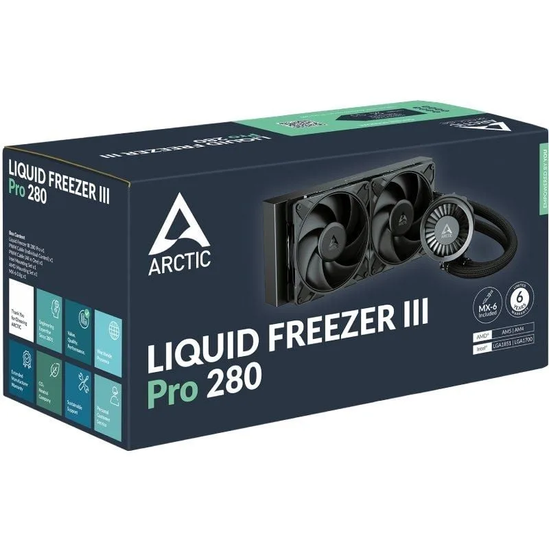 Sistema de Refrigeración Líquida Arctic Liquid Freezer III Pro 280, foto 5