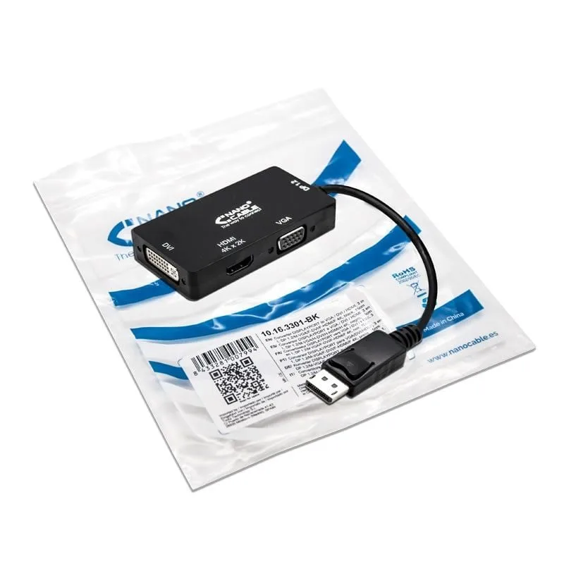 Cable Conversor Nanocable 10.16.3301-BK