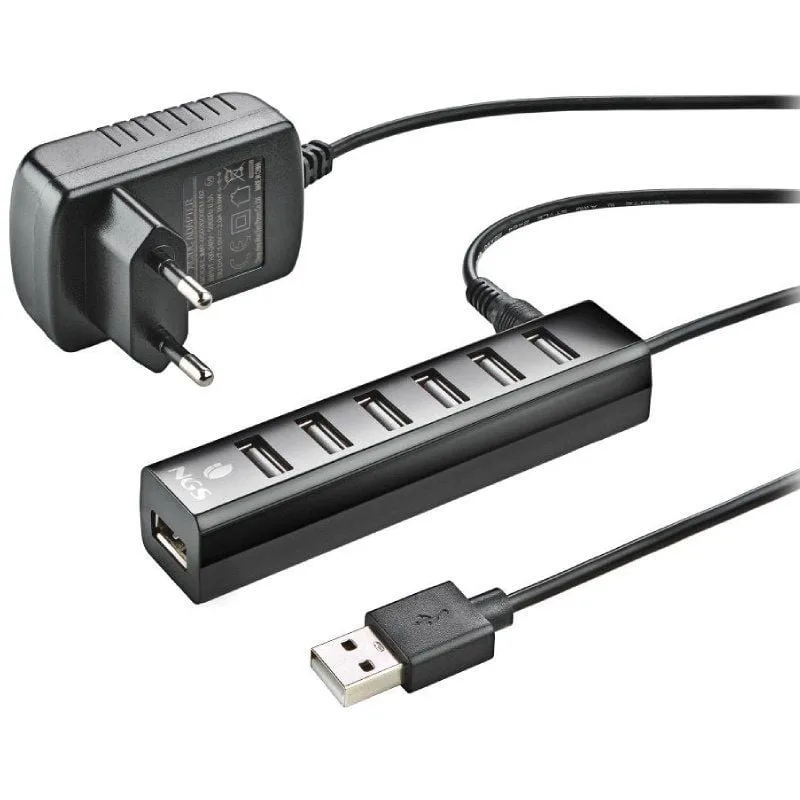 Hub USB 2.0 con Alimentación Externa NGS IHUB7 Tiny