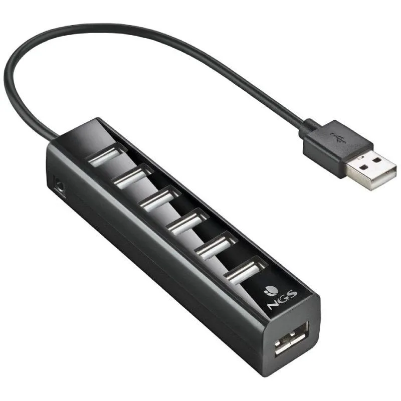 Hub USB 2.0 con Alimentación Externa NGS IHUB7 Tiny, foto 3