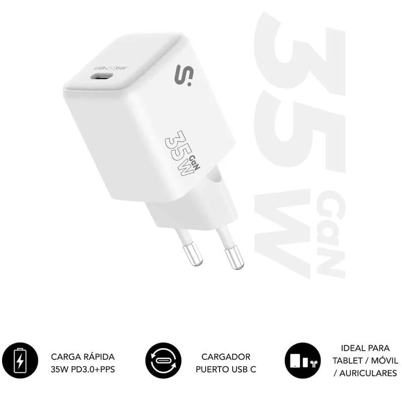 Cargador de Pared GaN Subblim 35W Charger USB C