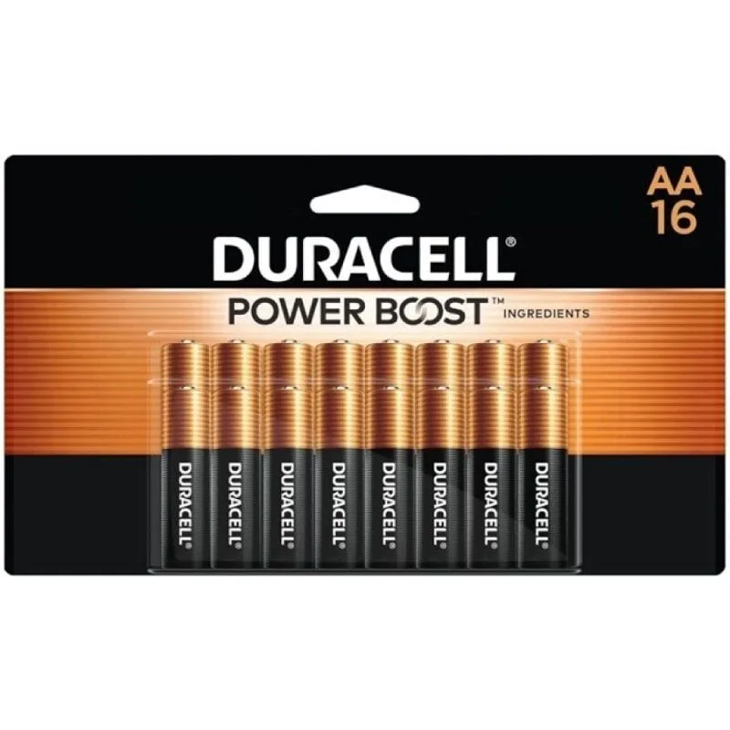 Pack de 16 Pilas AA Duracell Plus Power Boost DPBLR6B16
