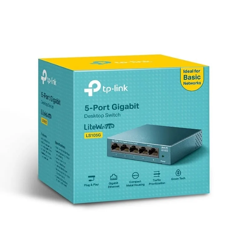 Switch TP-Link LS105G 5 Puertos, foto 3