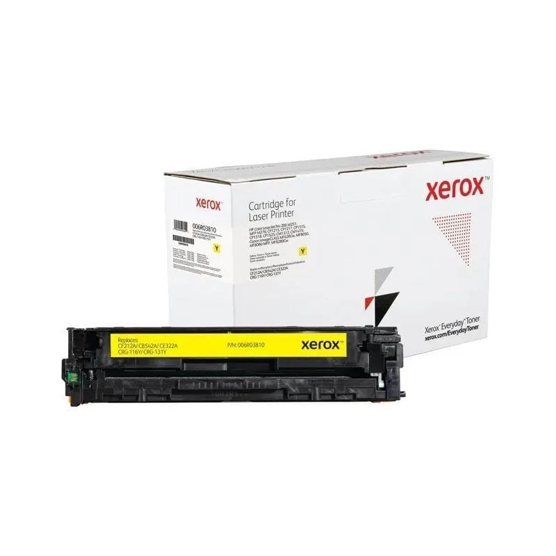 Tóner compatible Xerox 006R03810 compatible con HP CF212A/CB542A/CE322A/CRG-116Y/CRG-131Y