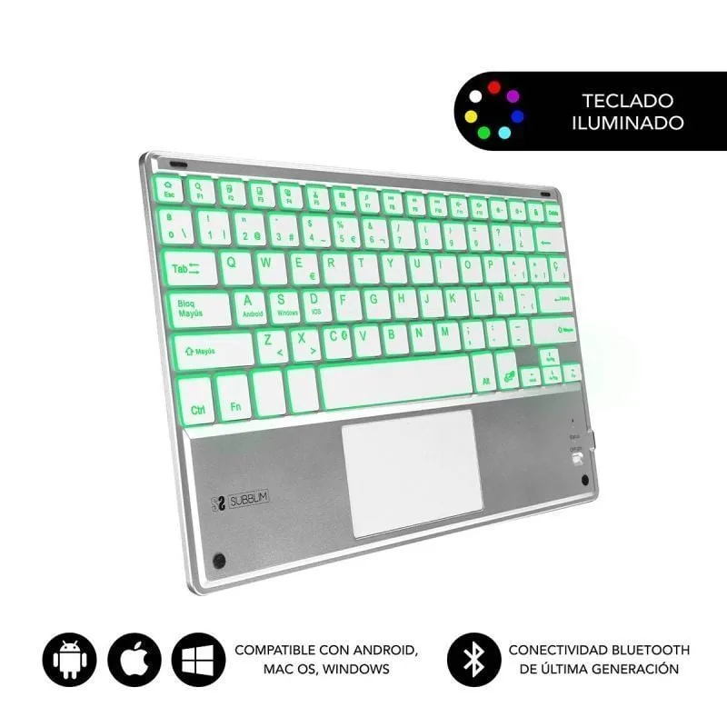 Teclado Compacto Inalámbrico Subblim SMBT50