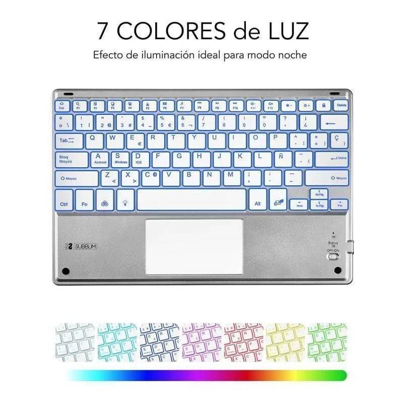 Teclado Compacto Inalámbrico Subblim SMBT50, foto 5