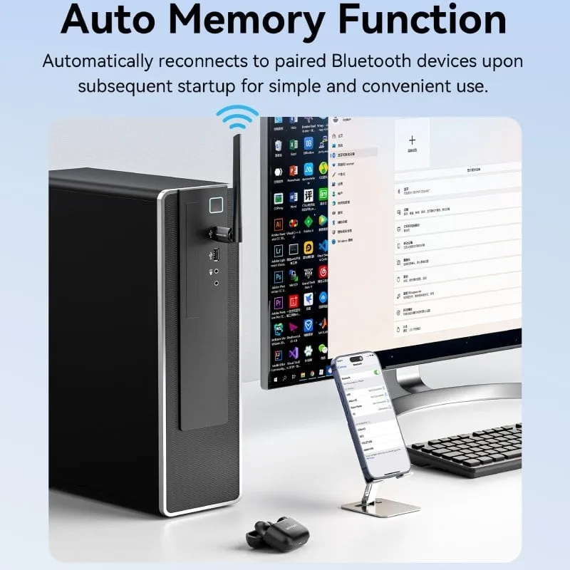 Adaptador USB - Bluetooth 6.0 Vention NAMB0, foto 4