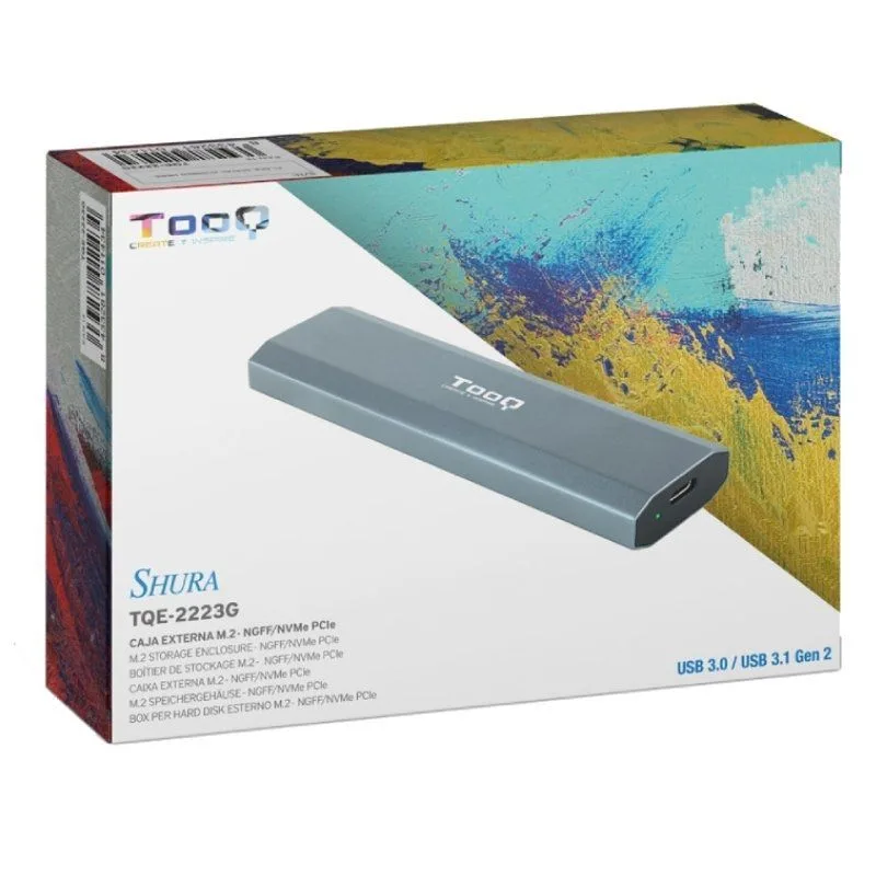 Caja Externa para Disco SSD M.2 NVMe TooQ TQE-2223G, foto 5