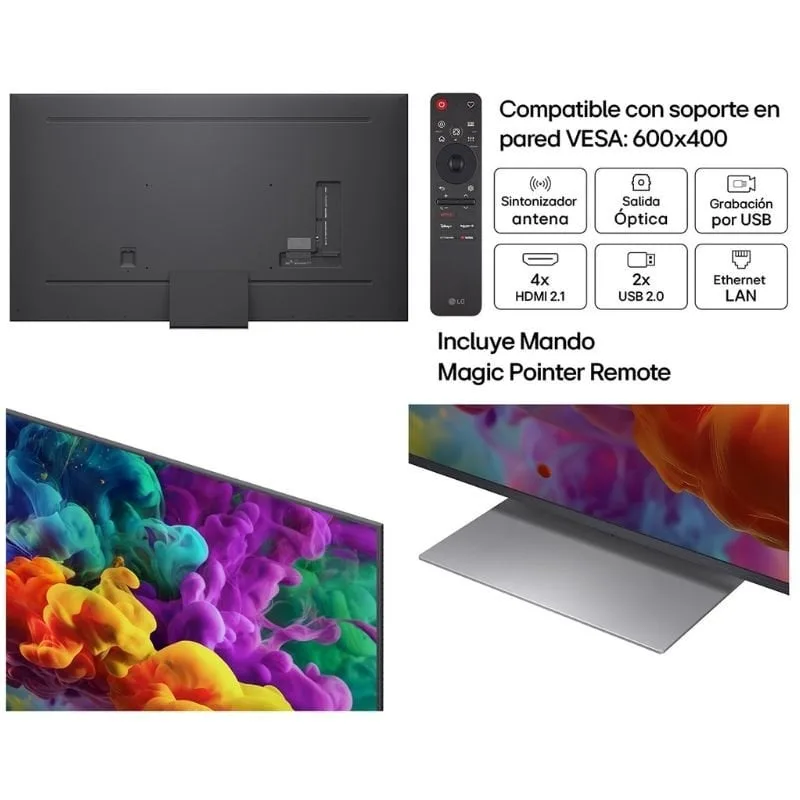 Televisor LG QNED evo AI QNED87 Mini LED 86QNED87B6A 86", foto 4