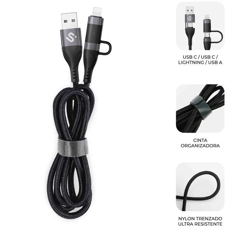 Cable USB 2.0 Tipo-C Subblim Top 4 en 1, foto 2