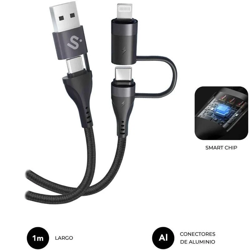 Cable USB 2.0 Tipo-C Subblim Top 4 en 1, foto 3