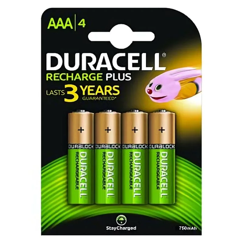 Pack de 4 Pilas AAA Duracell HR3-B