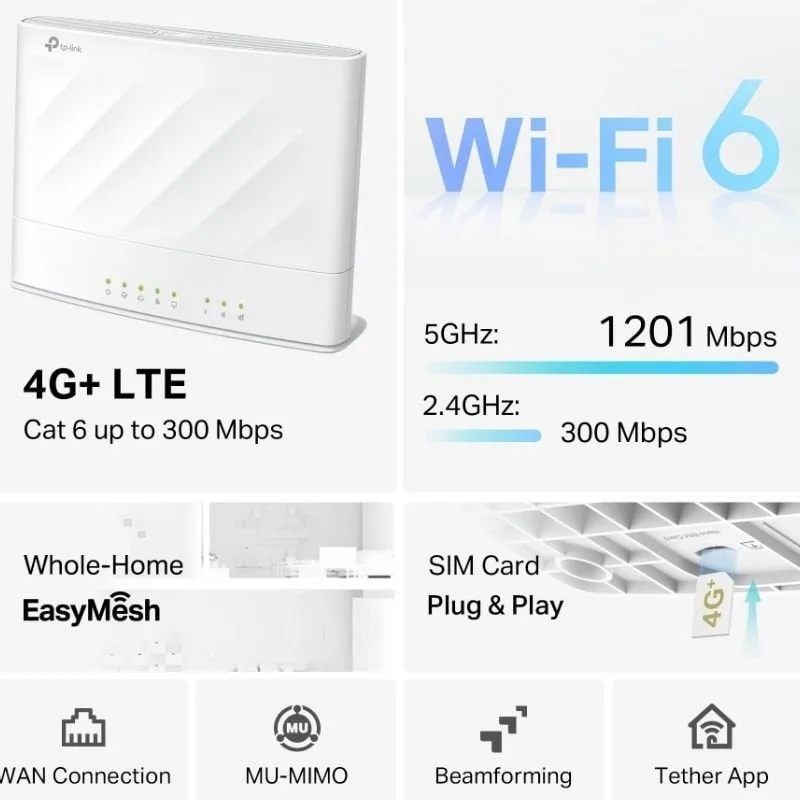 Router Inalámbrico 4G+ TP-Link Archer MX700, foto 4