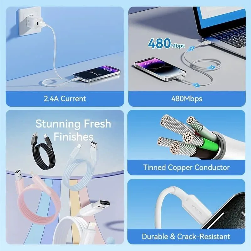 Cable USB 2.0 Lightning Vention LAMSF, foto 3