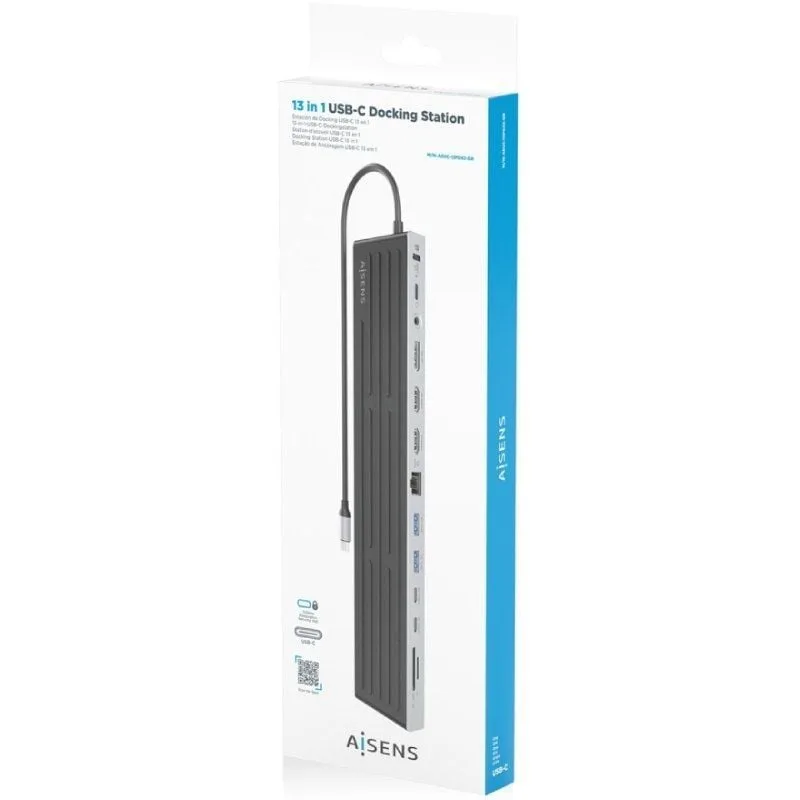 Docking USB Tipo-C Aisens ASUC-13P042-GR, foto 4