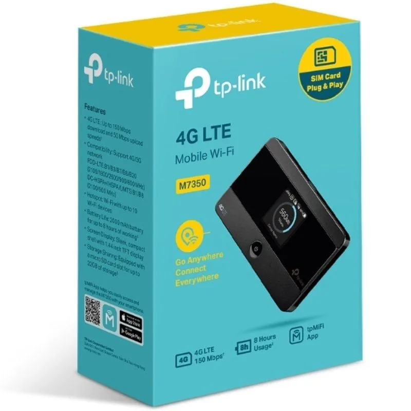 Modem Inalámbrico 4G TP-Link M7350 150Mbps, foto 3