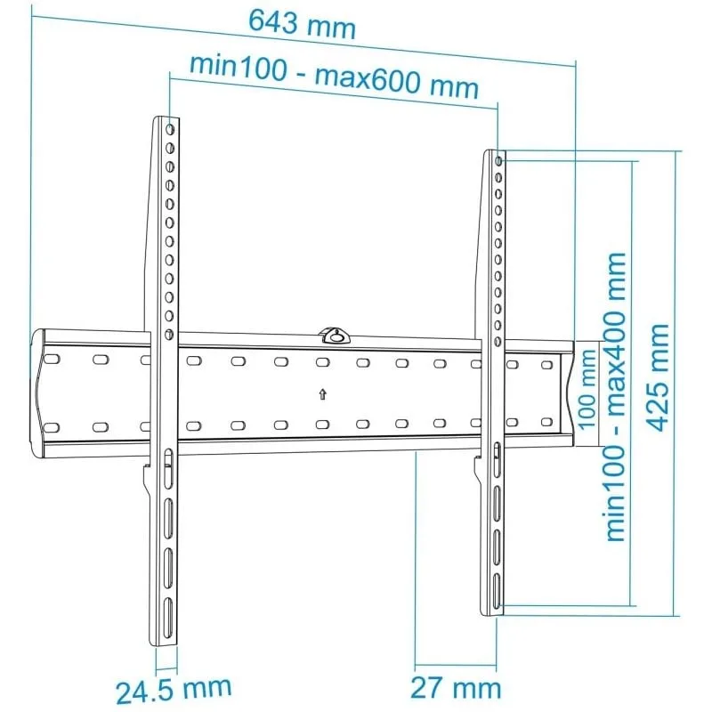 Soporte de Pared Fijo TooQ LP4170F-B para TV de 37-70", foto 5