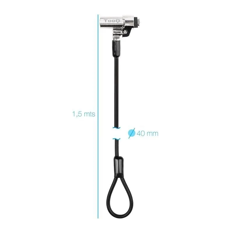 Cable de Seguridad Tipo NANO para Portátiles TooQ TQCLKC0045-G, foto 3
