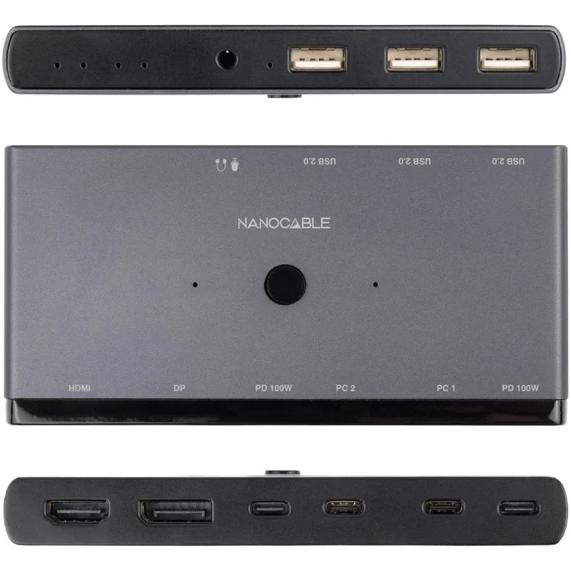 Switch Conmutador 8K Nanocable 10.12.0003, foto 2