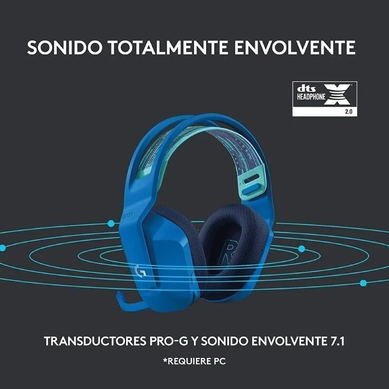 Auriculares Gaming Inalámbricos con Micrófono Logitech G733, foto 4
