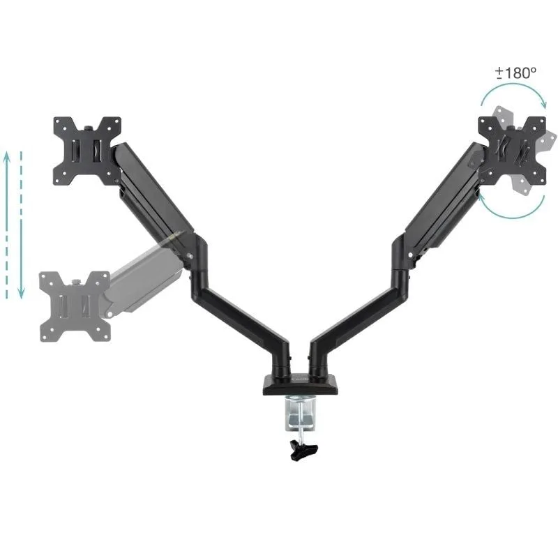 Soporte de Mesa para 2 Monitores TooQ DB1434TNR-B, foto 3