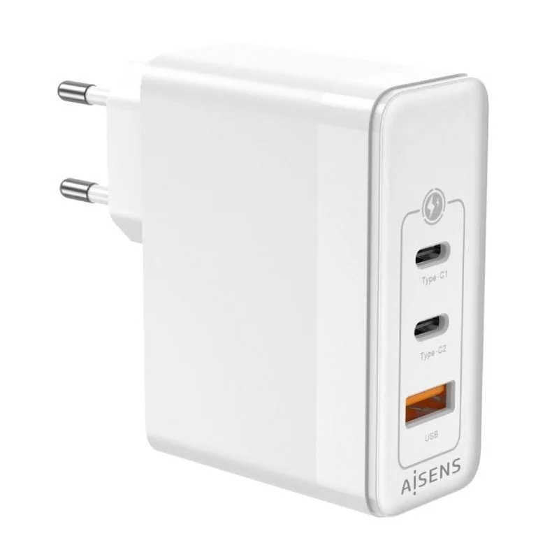 Cargador de Pared GaN Aisens ASCH-100W3P008-W, foto 3